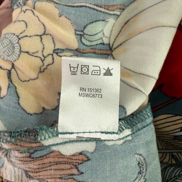 Anthropologie Indigo Rose Floral Midi Skirt Boho Cottagecore Feminine Small - Picture 8 of 13